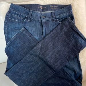 7 For All Mankind high waisted bootcut jeans in size 28.